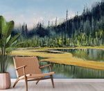 Papier peint mural Lac à côté de la forêt - Vignette | Mr Papier Peint