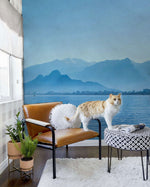 Papier Peint Mural Lac Bleu & Montagnes - Vignette | Mr Papier Peint