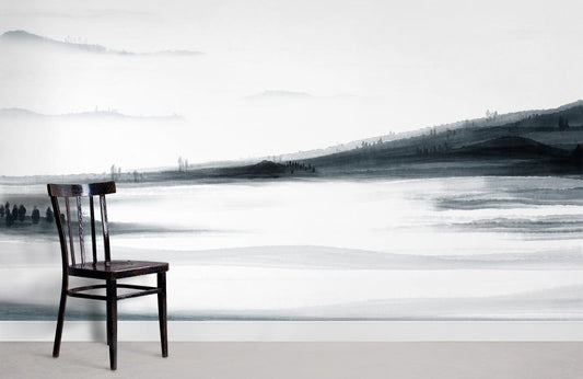Papier Peint Mural Lac d’Encre - Le meilleur Papier peint panoramique Sur mesure