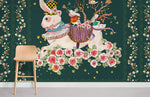 Papier peint mural Lapins & Fleurs II - Vignette | Mr Papier Peint