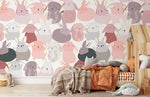 Papier Peint Mural Lapins Insouciants - Vignette | Mr Papier Peint