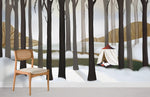 Papier Peint Mural Lecture dans les Bois - Vignette | Mr Papier Peint