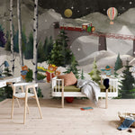 Papier peint mural Légère neige en hiver - Vignette | Mr Papier Peint