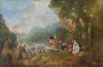 Papier peint mural L’Embarquement pour Cythère rêve pastoral - Vignette | Mr Papier Peint