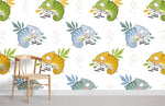 Éclat sauvage avec papier peint mural lézard coloré - Vignette | Mr Papier Peint