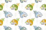 Éclat sauvage avec papier peint mural lézard coloré - Vignette | Mr Papier Peint