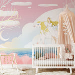 Papier Peint Mural Licorne et Princesse - Vignette | Mr Papier Peint