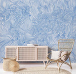 Papier peint mural Lignes croisées bleues - Vignette | Mr Papier Peint