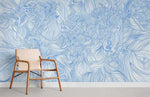 Papier peint mural Lignes croisées bleues - Vignette | Mr Papier Peint