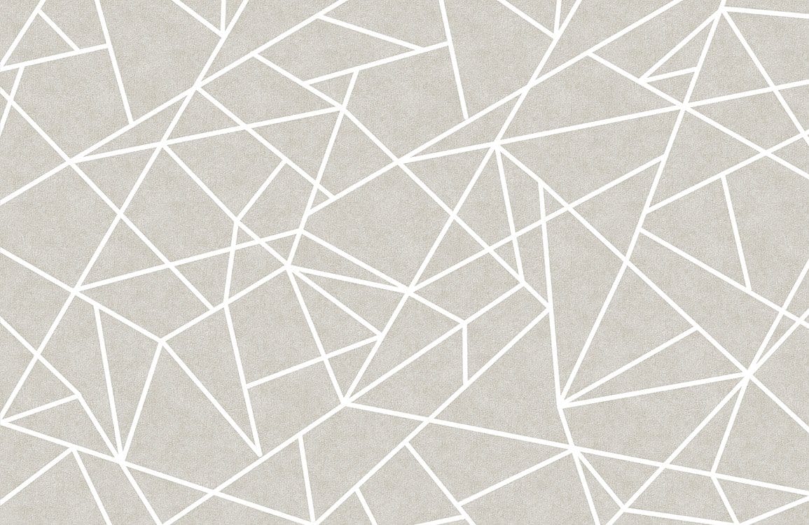 Papier peint mural lignes géométriques gris clair avec lignes blanches pour décoration intérieure