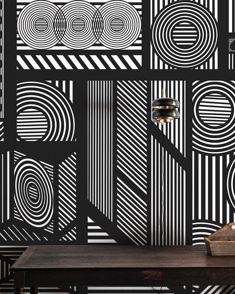 Papier Peint Mural Lignes Mécaniques Droites - Le meilleur Papier peint panoramique Sur mesure