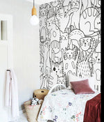 Papier peint mural Line Cats - Vignette | Mr Papier Peint