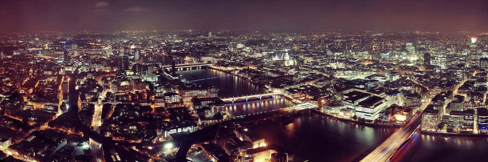 Papier peint mural Londres de nuit - Le meilleur Papier peint panoramique Sur mesure