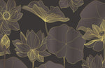 Papier peint mural Lotus doré sombre - Vignette | Mr Papier Peint