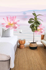 Papier Peint Mural Lotus Flottant - Vignette | Mr Papier Peint