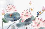 Papier peint mural Lotus & Libellule - Vignette | Mr Papier Peint