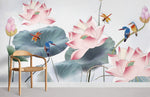 Papier peint mural Lotus & Libellule - Vignette | Mr Papier Peint