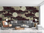 Papier peint mural Lotus Noir 3D - Vignette | Mr Papier Peint