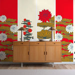 Papier peint mural Lotus Rouge Royal - Vignette | Mr Papier Peint