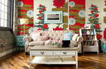 Papier peint mural Lotus Rouge Royal - Vignette | Mr Papier Peint