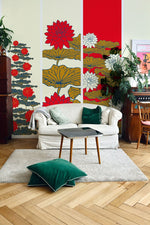 Papier peint mural Lotus Rouge Royal - Vignette | Mr Papier Peint