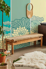 Papier peint mural Lotus Turquoise - Vignette | Mr Papier Peint