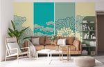 Papier peint mural Lotus Turquoise - Vignette | Mr Papier Peint