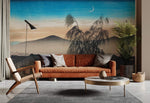 Peint mural Lune du Soir voyage étoilé œuvre d’art mural - Vignette | Mr Papier Peint