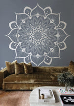 Papier Peint Mural Mandala Blanc - Vignette | Mr Papier Peint