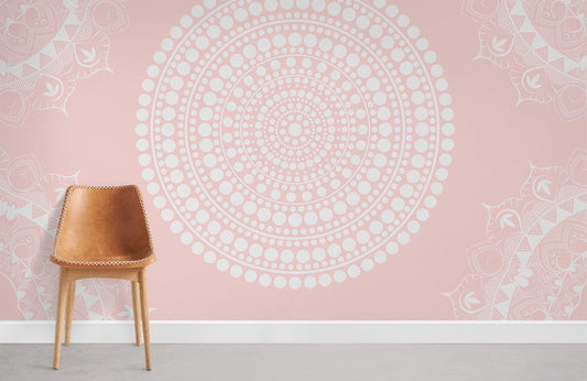 Papier peint mural Mandala rose - Le meilleur Papier peint panoramique Sur mesure