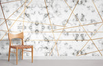 Papier Peint Mural Marbré aux Lignes Dorées - Vignette | Mr Papier Peint