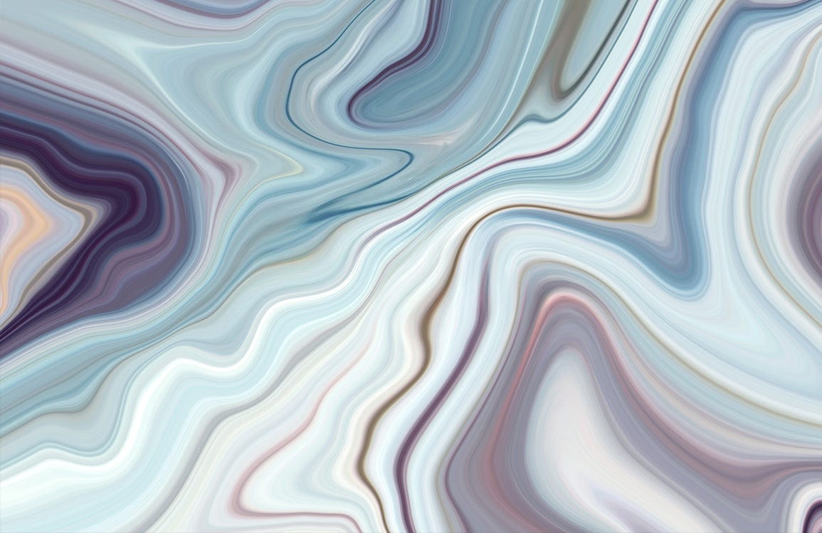 Peinture murale marbre bleu fondu avec motifs swirl pour mural marbre bleu sophistiqué