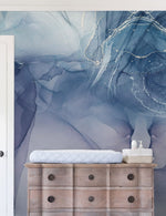 Papier peint mural marbre bleu frais élégance et sérénité intemporelles - Vignette | Mr Papier Peint