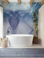 Papier peint mural marbre bleu frais élégance et sérénité intemporelles - Vignette | Mr Papier Peint