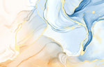 Papier peint mural marbre bleu-orange élégance et audace intemporelles - Vignette | Mr Papier Peint