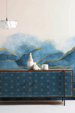 Papier Peint Mural Marbre Bleu - Vignette | Mr Papier Peint