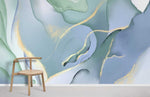 Papier peint mural marbre bleu-vert voyage élégant et moderne - Vignette | Mr Papier Peint