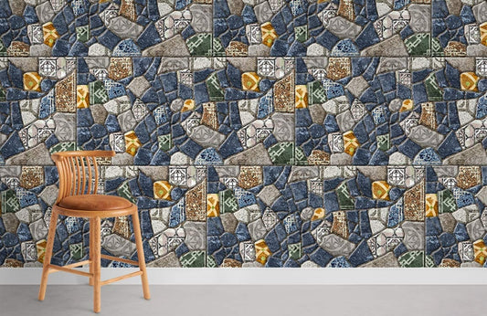 Tabouret de bar en bois marron avec dossier incurvé, parfait pour mural marbre mélange