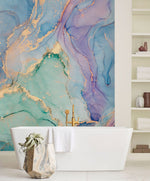 Papier peint mural marbre ombré éclat d’art pour chambre d’enfant - Vignette | Mr Papier Peint