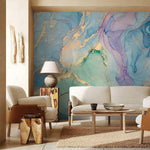 Papier peint mural marbre ombré éclat d’art pour chambre d’enfant - Vignette | Mr Papier Peint