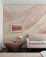 Papier peint mural en marbre rose clair élégance et douceur panoramique - Vignette | Mr Papier Peint