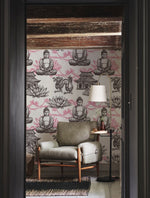 Papier peint mural Méditation II sérénité et élégance bois et tissu - Vignette | Mr Papier Peint