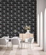 Papier peint mural métallique motif diamant - Vignette | Mr Papier Peint