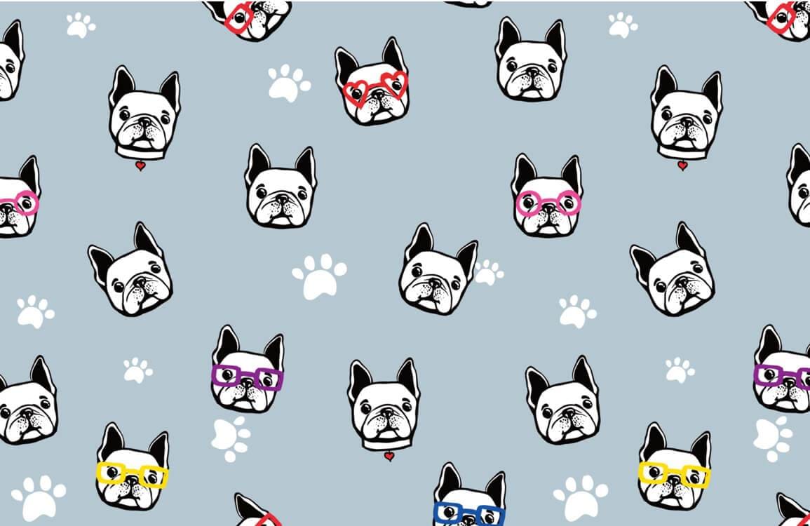 Papier peint mural mignon de bouledogue - Le meilleur Papier peint panoramique Sur mesure