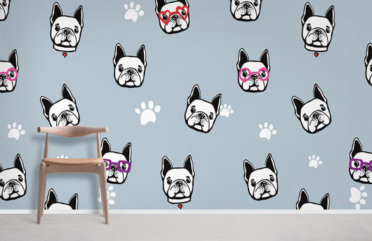 Papier peint mural mignon de bouledogue - Le meilleur Papier peint panoramique Sur mesure