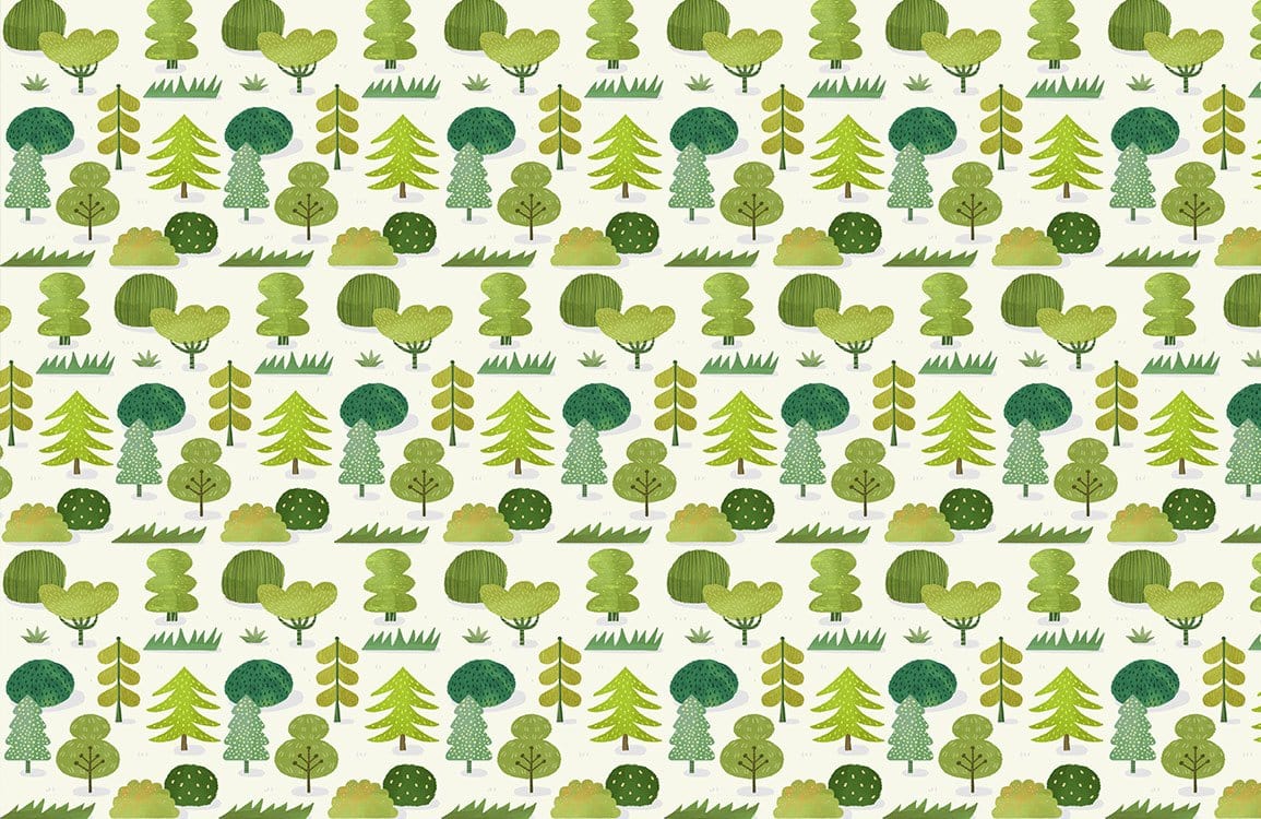 Papier peint mural Mini Arbres - Le meilleur Papier peint panoramique Sur mesure