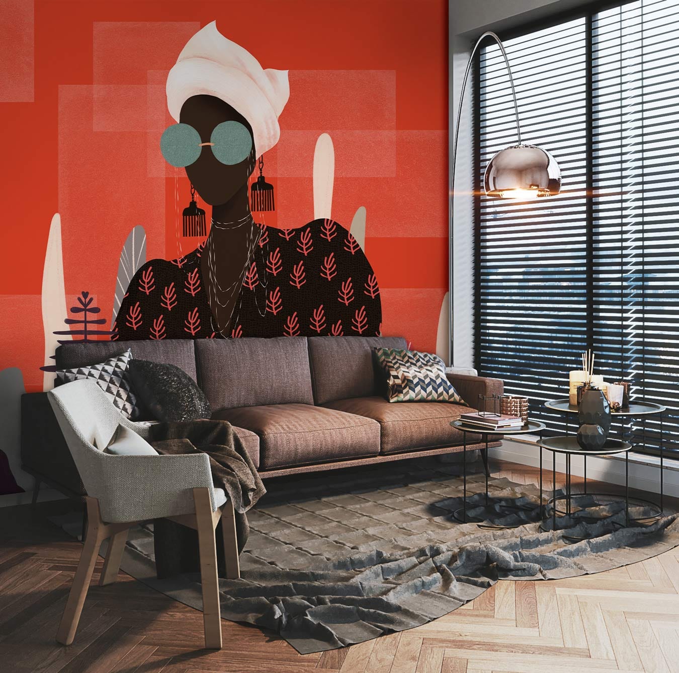 Papier Peint Mural Modern Lady II - Le meilleur Papier peint panoramique Sur mesure