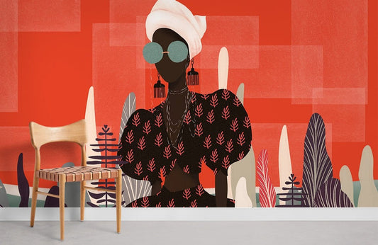 Papier Peint Mural Modern Lady II - Le meilleur Papier peint panoramique Sur mesure