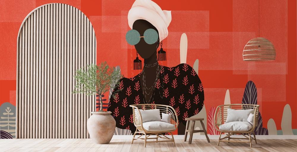 Papier Peint Mural Modern Lady II - Le meilleur Papier peint panoramique Sur mesure