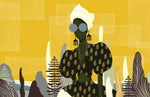 Papier Peint Mural Moderne Dame III Élégance Contemporaine Fascinante - Vignette | Mr Papier Peint